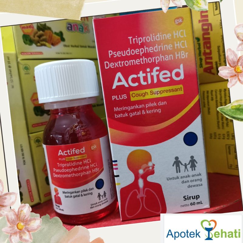 ACTIFED MERAH | ACTIFED SIRUP 60 mL OBAT BATUK & PILEK