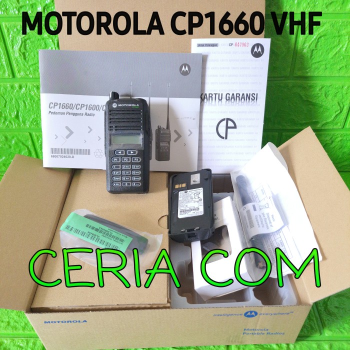 HT MOTOROLA CP1660 VHF 136 - 174Mhz ORI RADIO HT MOTOROLA CP 1660 VHF