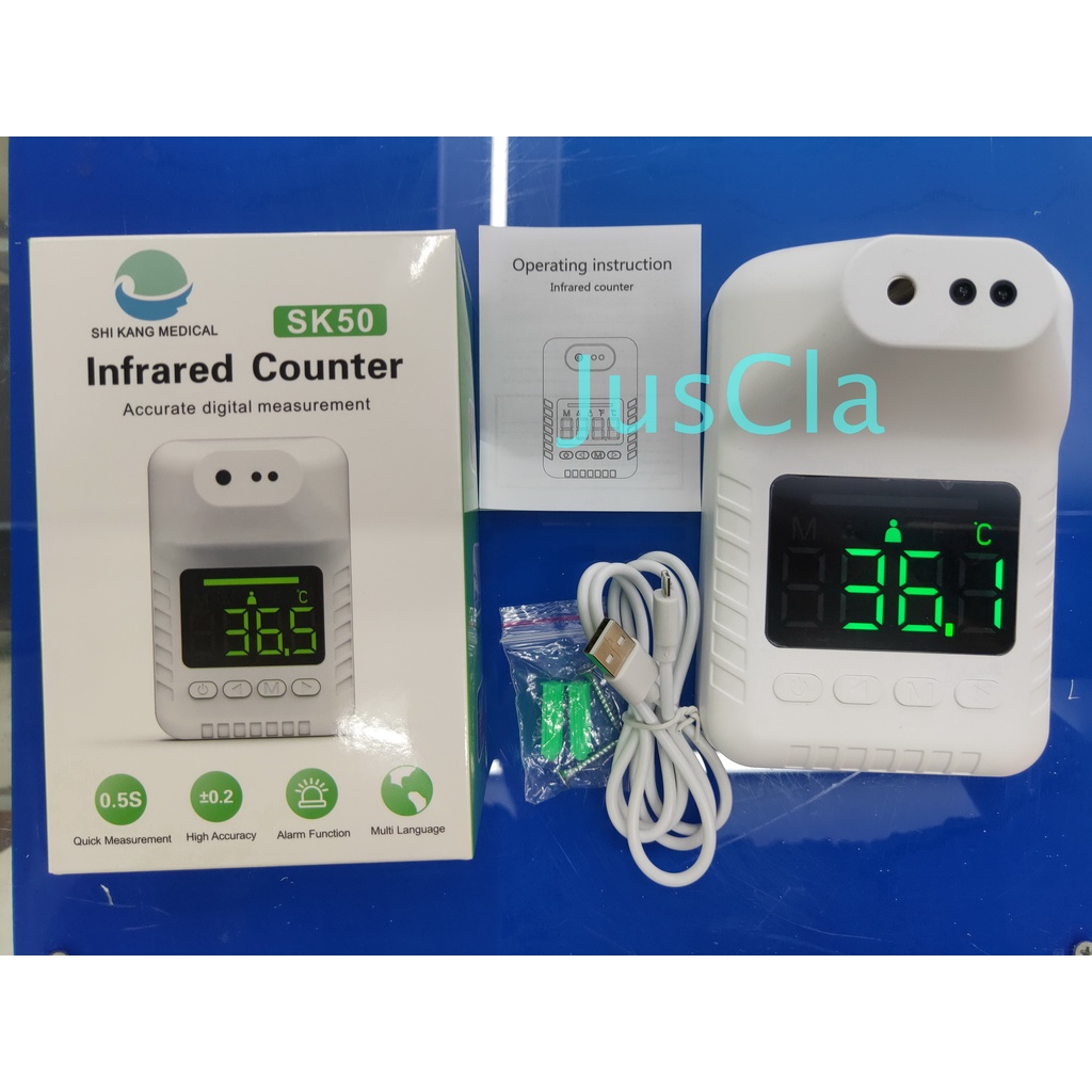 Automatic Thermometer Infrared Bebas Kontak (Touchless) SK-50