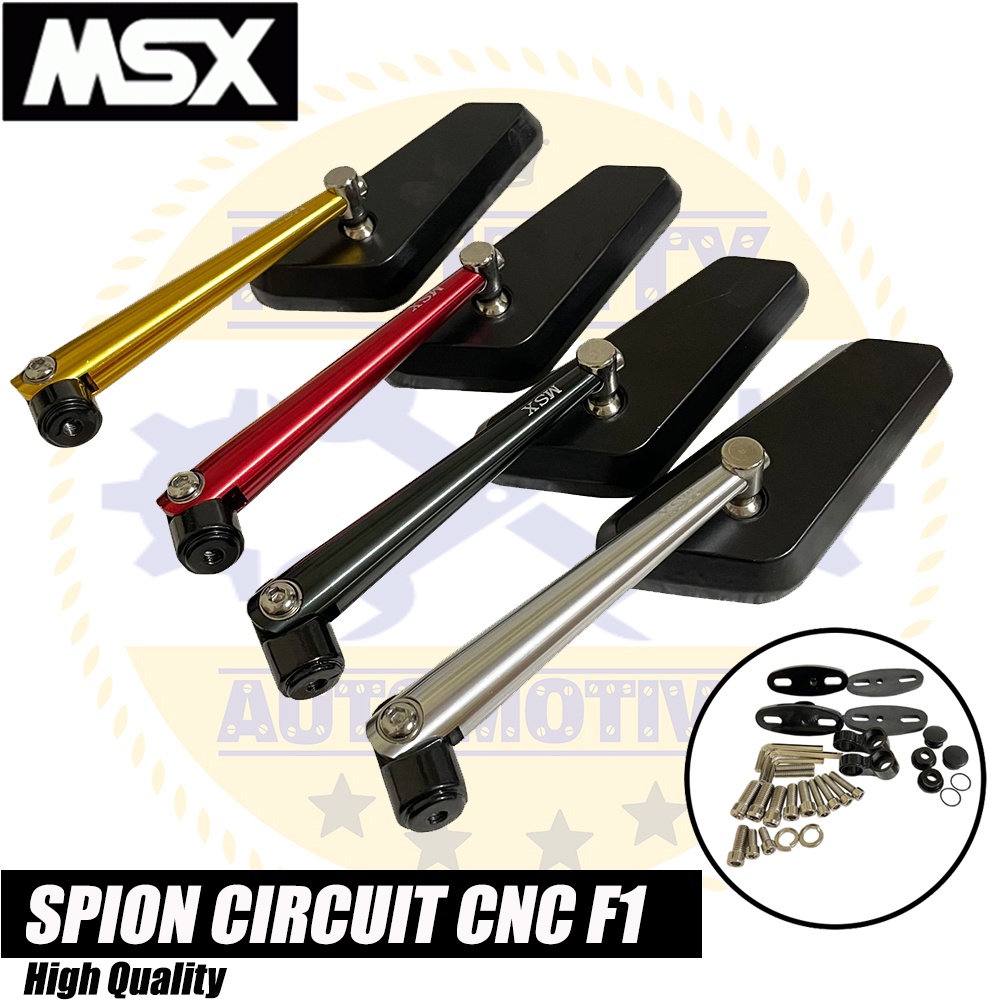 Kaca Spion circuit sircuit cnc mirror blue kaca biru Nmax Aerox Pcx Vario Ninja cbr r15 dll 3188-3-1