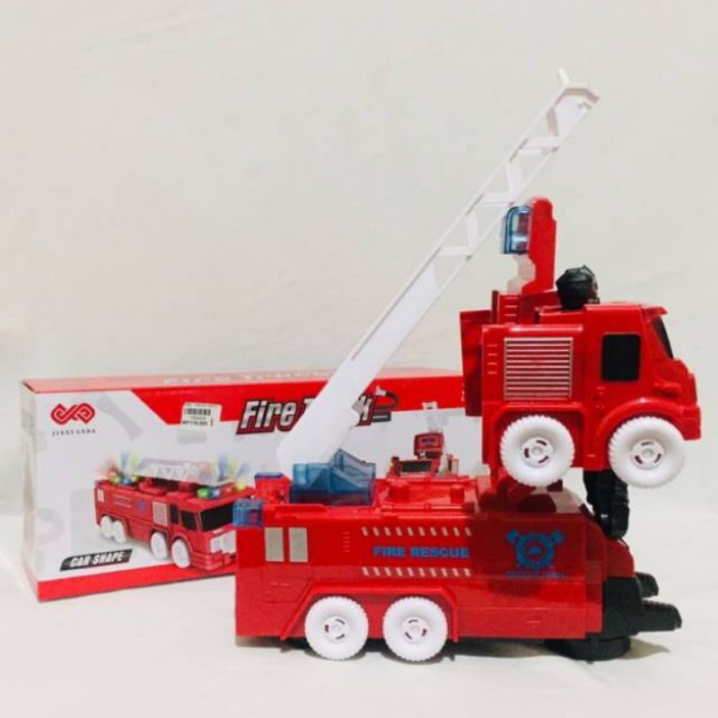 mainan Mobil pemadam kebakaran bisa jadi robot