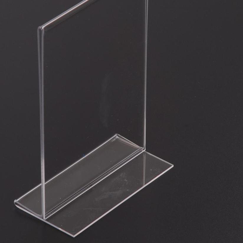 

(X19WH] ,DispLay Papan iklan produk jualan dagang mika bening Holder brosur poster size A5 A4 Akrili