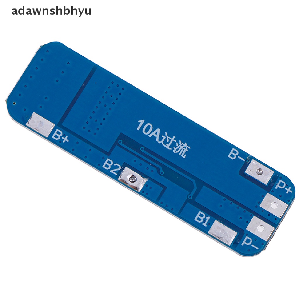 Adawnshbhyu 3S 10A 12V Papan Perlindungan Charger Baterai Lithium BMS Li-ion Charging Module