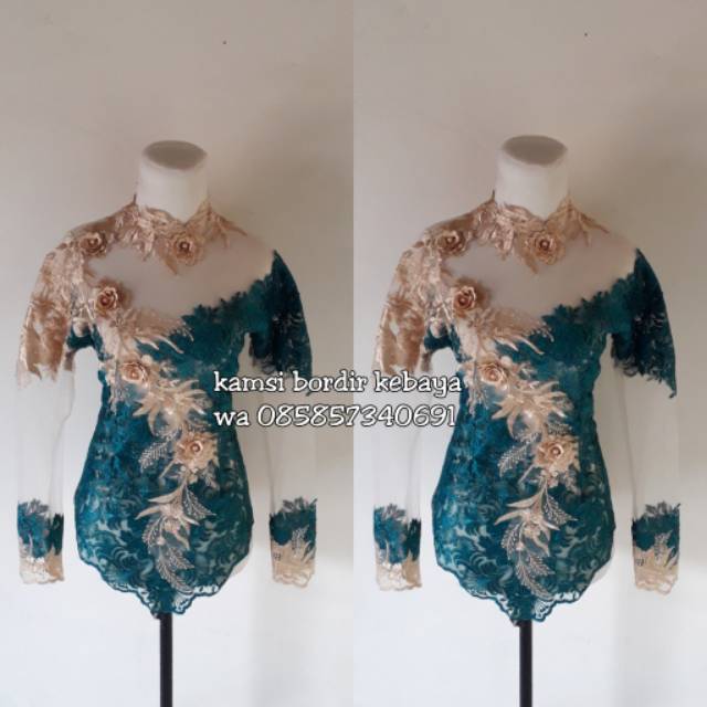 Kebaya brokat belakang full