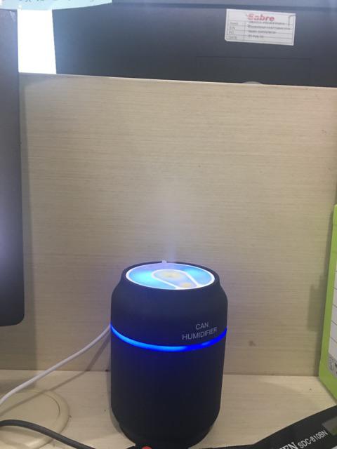 3 In 1 Mini Cute Usb Can Shape (botol Kaleng) Humidifier 7 Color Led Night Light Diffuser - 200ml