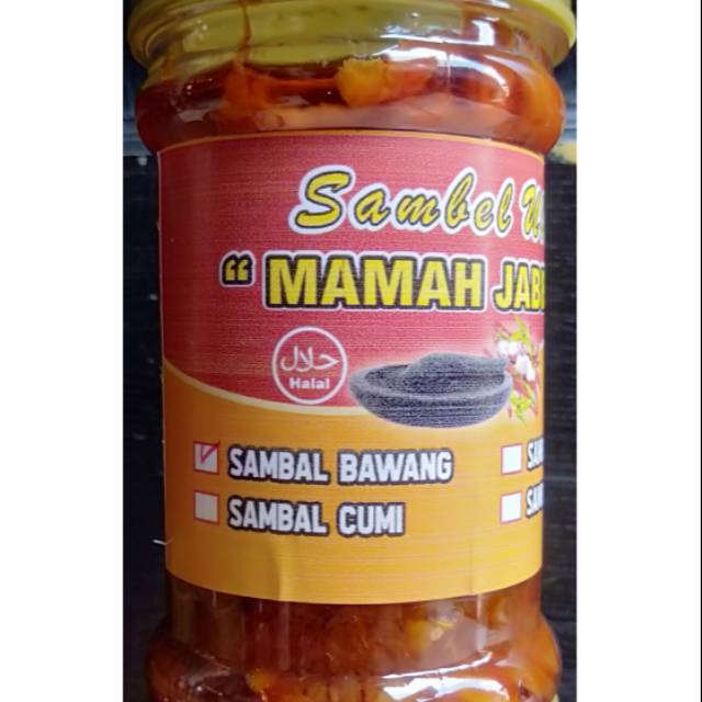 

Sambal ulek bawang khas mamah jabbar