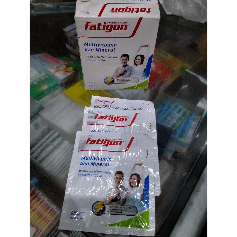 Fatigon putih kemasan baru  isi 6capsul.