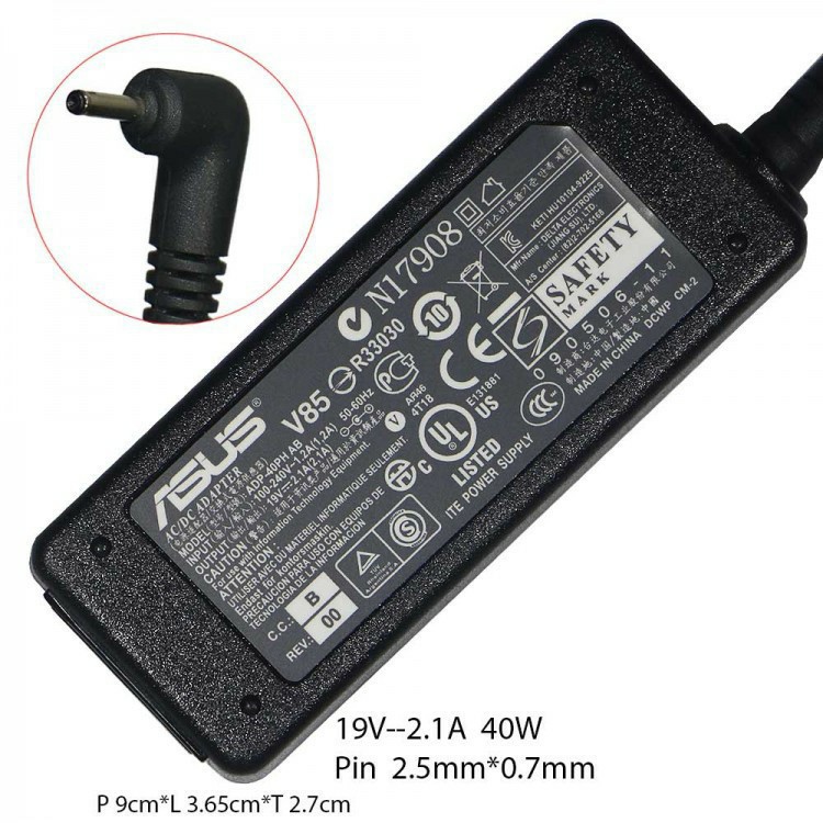 Charger Notebook Asus Eepc Eee PC 1001P, 1005HA,1008P, 1008HA, 1101HA, 1106HA 19V 2.1A (2.5 x 0.7mm)