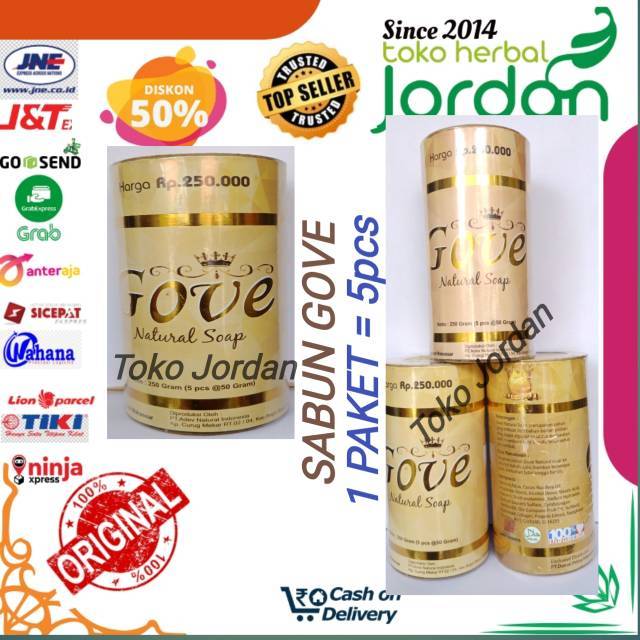 SABUN Gove Natural Soap Original KEMASAN BARU  Harga Per Paket