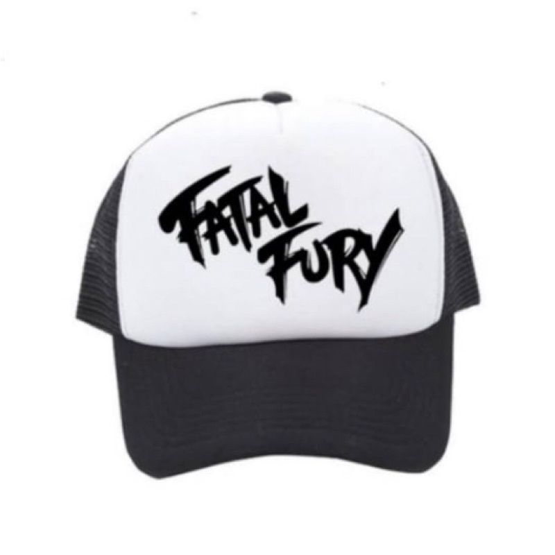 Topi Trucker Fatal Fury - HITAM PUTIH