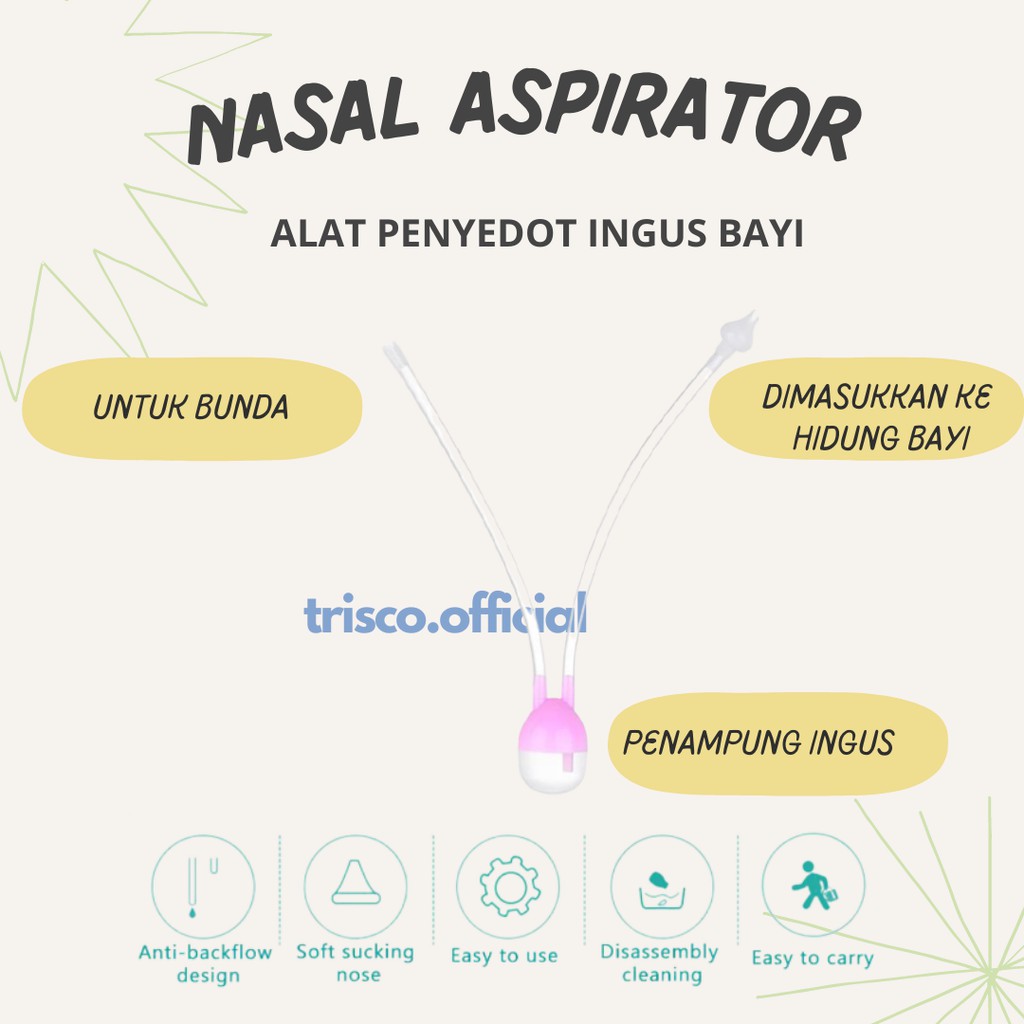 NASAL ASPIRATOR ALAT SEDOT INGUS BAYI DAN ANAK SILIKON