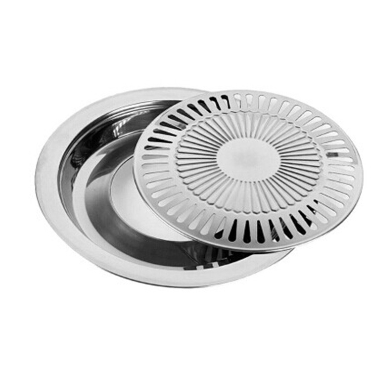 Ready 32cm Korea Barbekyu Memanggang Panci Panggangan Memanggang BBQ Memasak Grill Pan