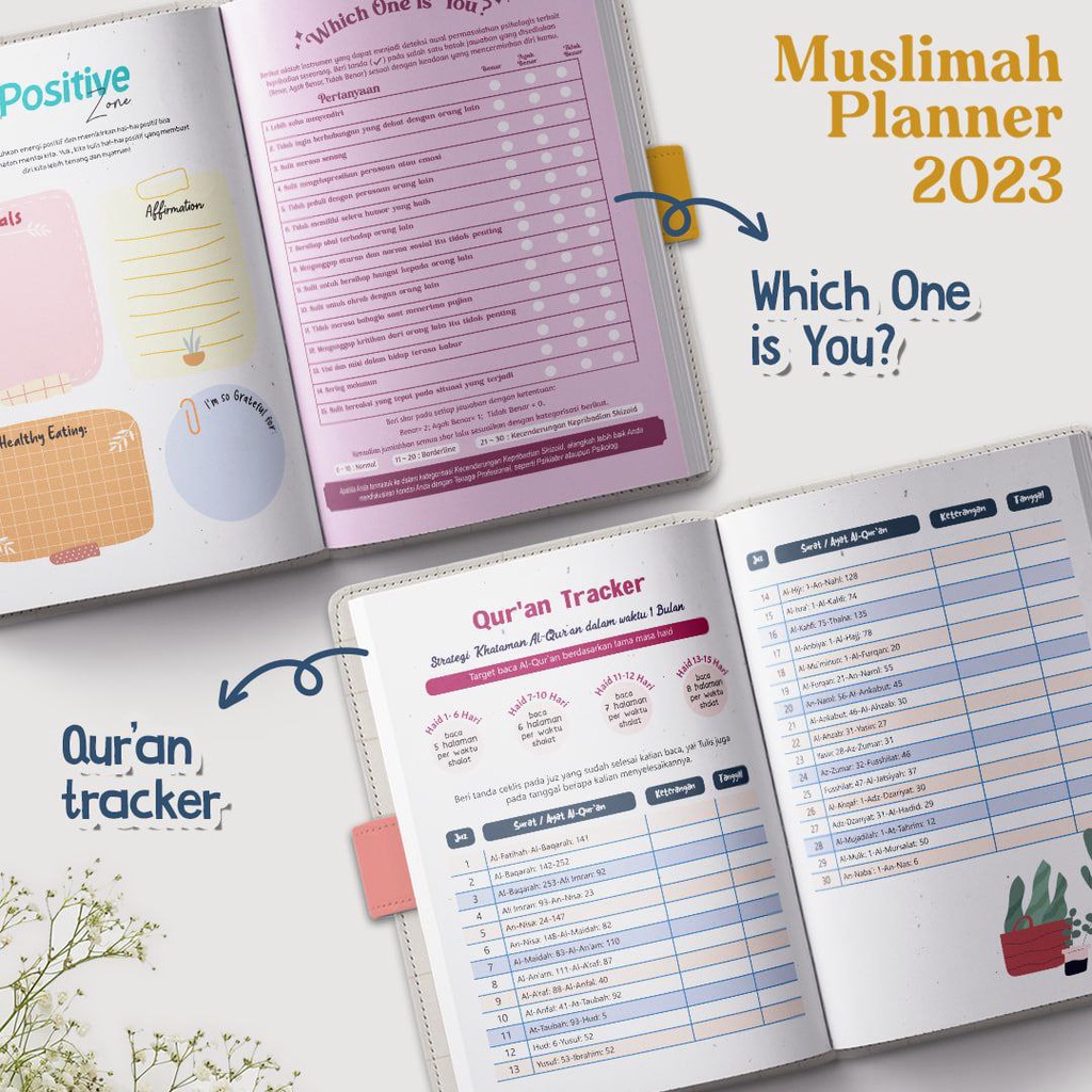 Buku Agenda Muslimah Planner 2023 Bonus Dompet &amp; Totebag (Ziyad)