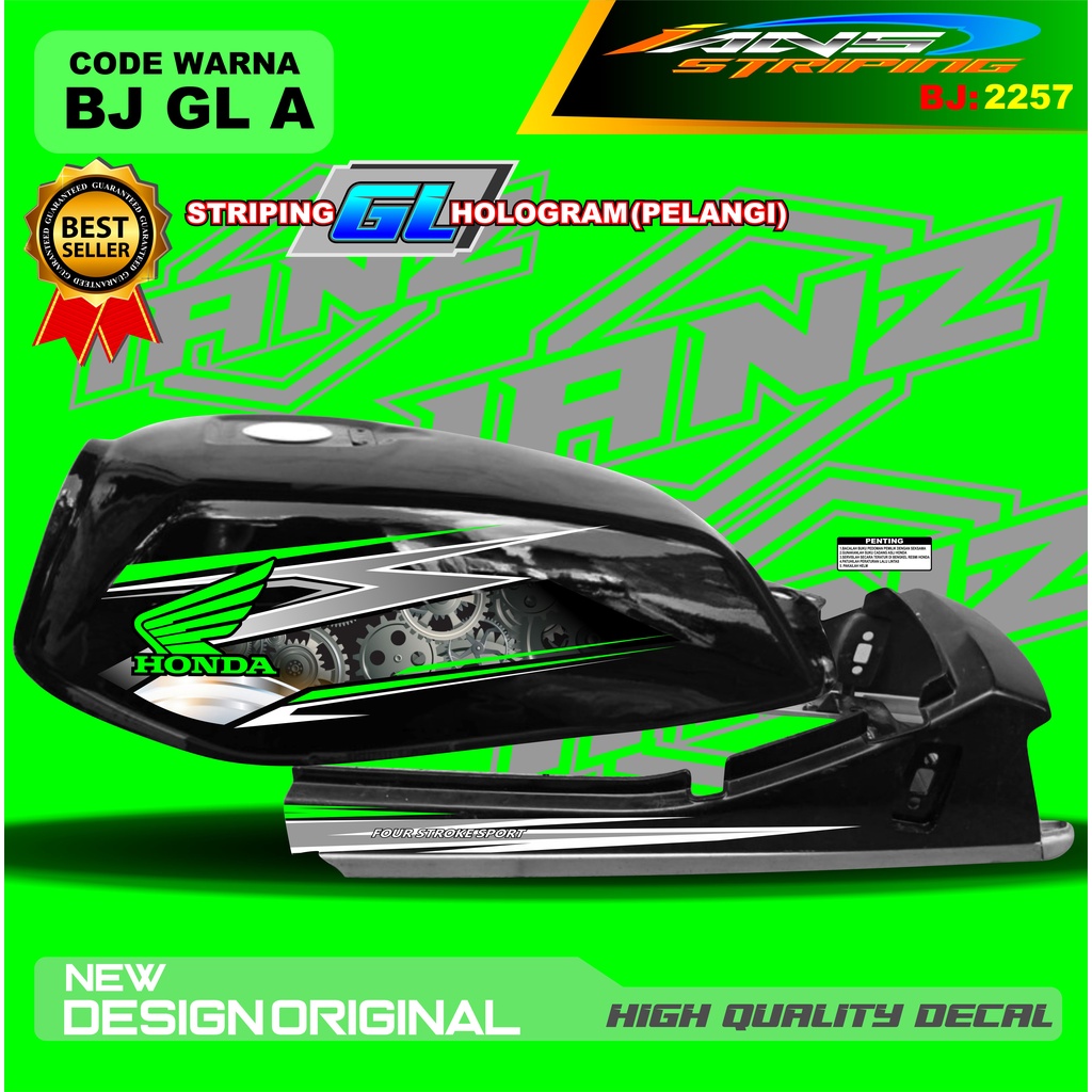 STIKER STRIPING GL PRO TERBARU / STIKER MOTOR GL TERMURAH / STRIPING MOTOR GL 100 / STIKER MOTOR