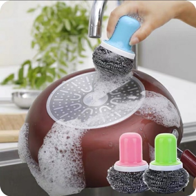 Sikat Cuci Piring Stainless Steel / Sabut Cuci Piring