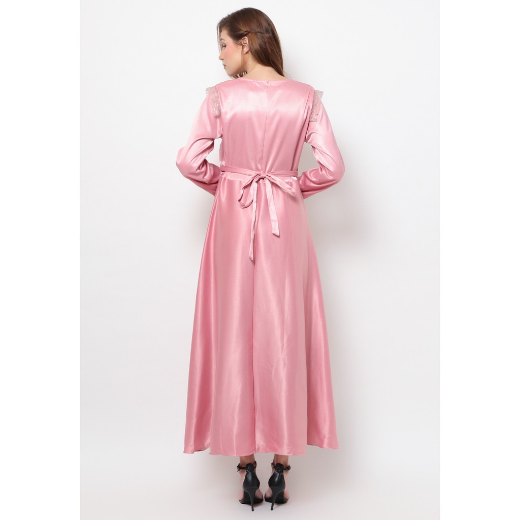 Voerin Gamis Zahra Pink Wanita - Reject