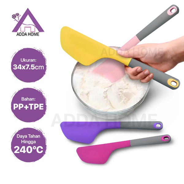 Premium Baking Scrapper Spatula Kue Krim Butter Ukuran Besar Silikon Food Grade