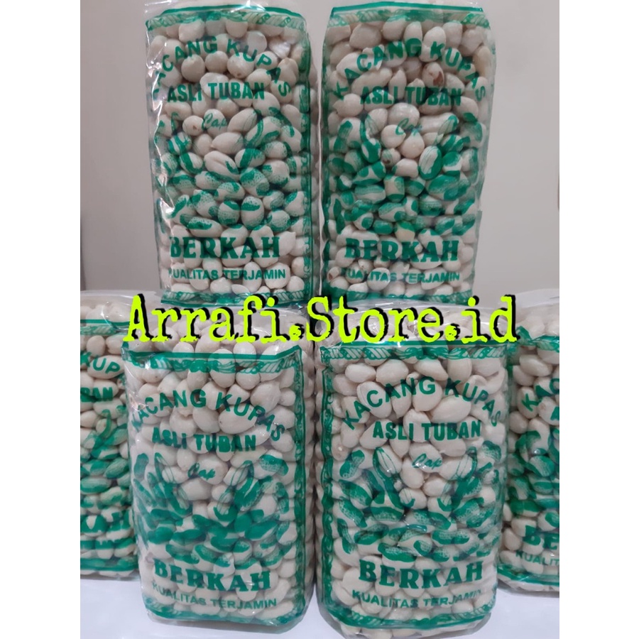 Kacang Tanah Kupas Asli Tuban 500gr (PACK) kacang kupas asli tuban