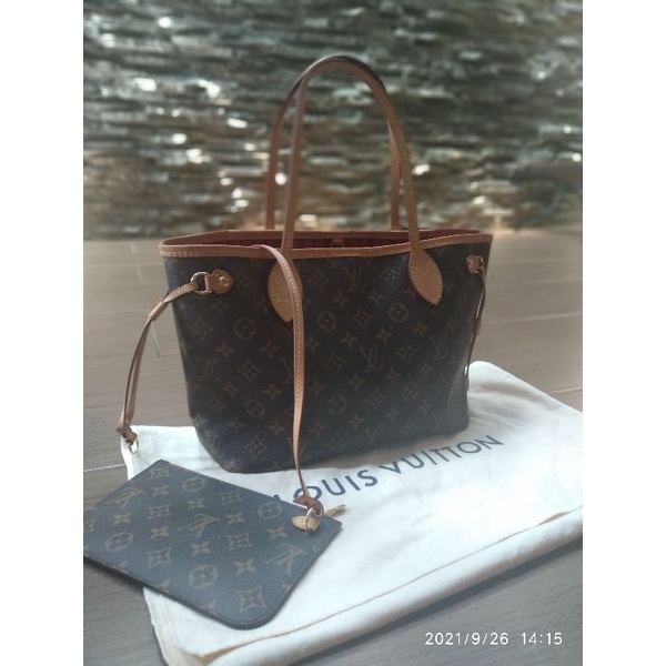 Tas LV never full monogram pm original