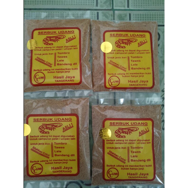 Pelet serbuk udang