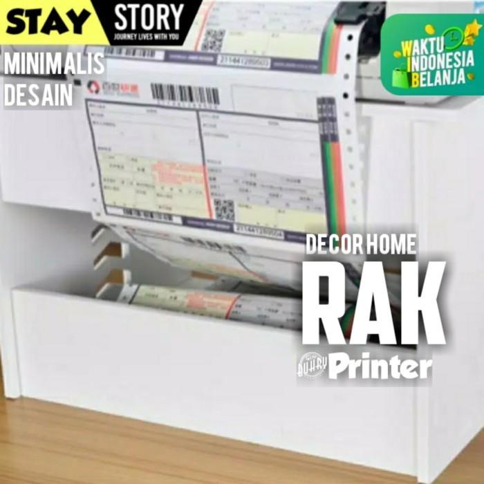 Rak Printer Kayu Meja Susun Minimalis Vintage Shabby