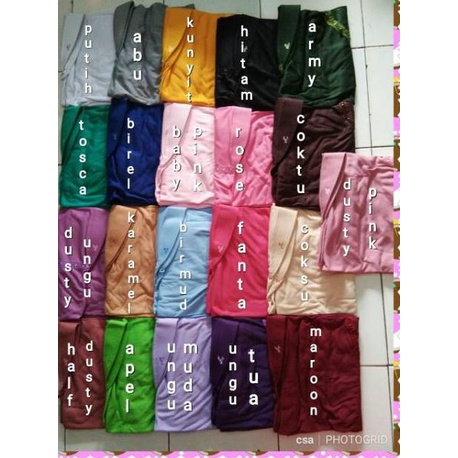 BJB.10Jn22ᴾ– hijab instan kaos polos sisa L Annara