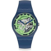 JAM TANGAN PRIA-WANITA SWATCH SUON147  GREEN ANATOMY SWISS QUARTZ ORIGINAL MURAH