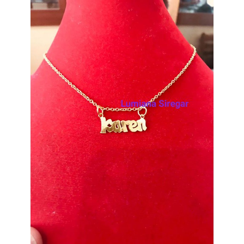 Kalung Anak Mas LM London 24k 99,9% Lumiana Siregar Emas Toba