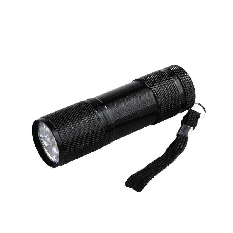 Senter LED Mini Ultraviolet UV 400nm 9 LED Flashlight Terang Murah Flash Light Perlengkapan Outdoor