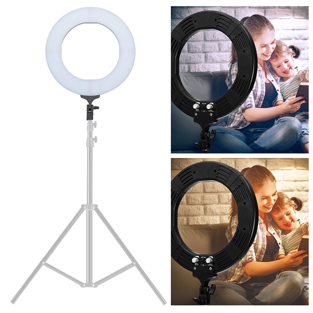 Profesional Ring Light 30cm 65w 336 Led Taffstudio Lampu Halo Led Kamera Dslr Smartphone 12 Inch With Tripod Rl-18 Or-i not 33cm