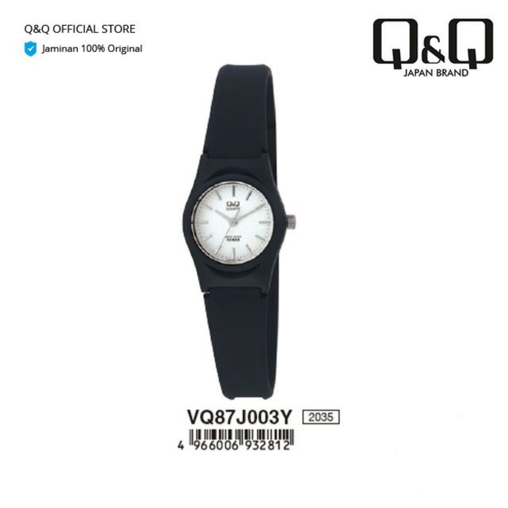 Jam tangan wanita QQ QnQ Q&amp;Q VQ87 VQ87 Hitam Original