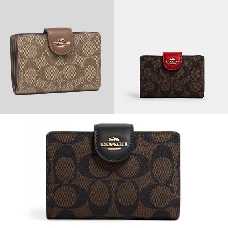 coach medium zip wallet