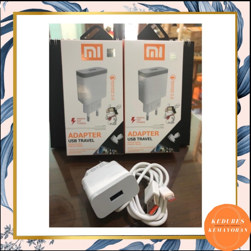 CHARGER XIAOMI ORIGINAL FAST CHARGING QC 3.0 5V 2.5A / 9V 2A [COD] KEDUBES]