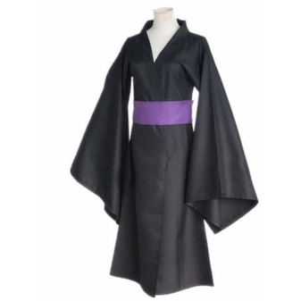 YUKATA KIMONO HITAM NORAGAMI BAHAN DRILL