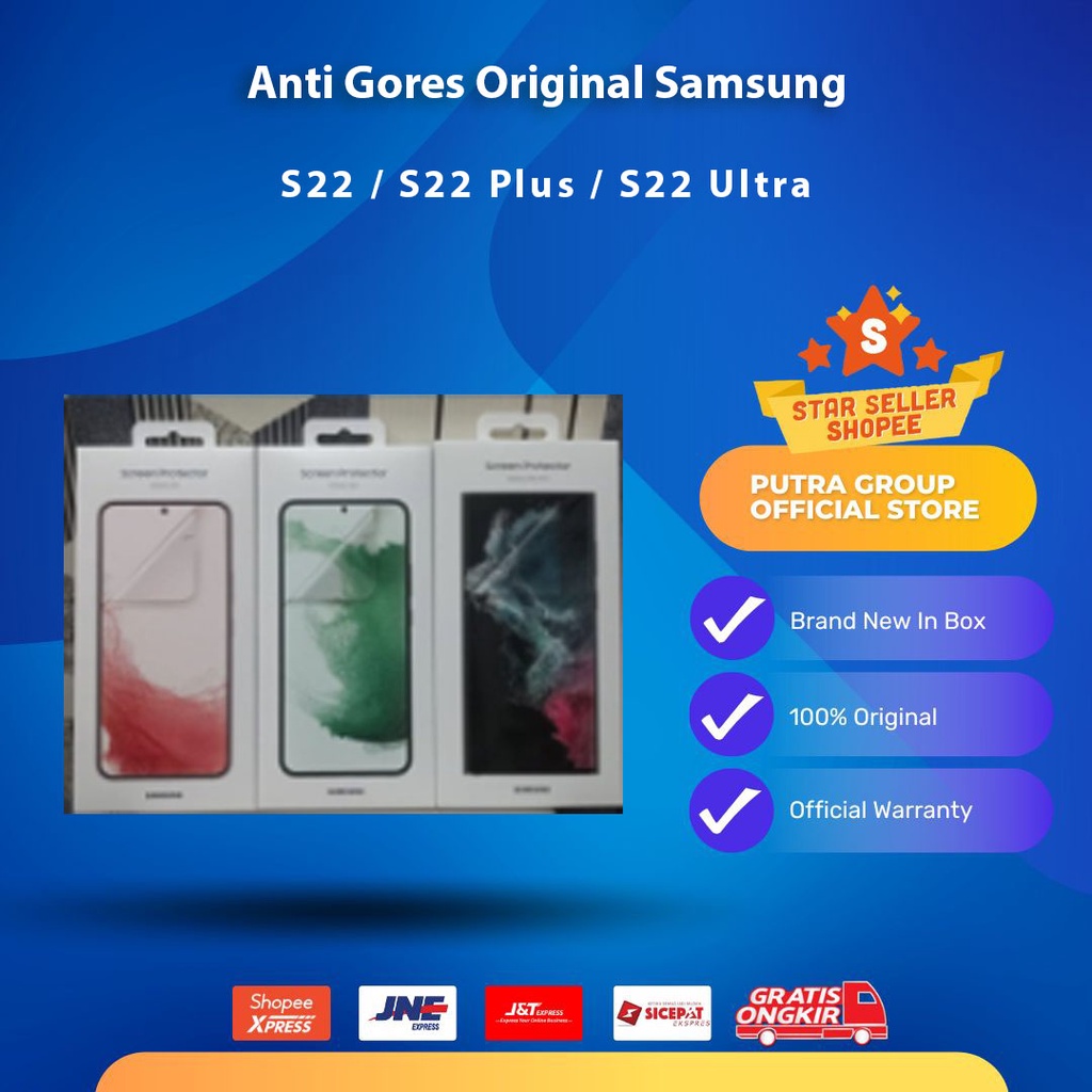 Anti Gores Samsung Galaxy S22 S22+ S22 Ultra Screen Protector Original