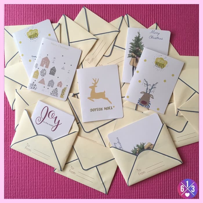 

Promo Christmas greeting Cards Kartu Ucapan Natal A6 + amplop terbaik