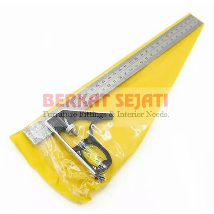 

Penggaris Siku L Tukang Waterpass Combination Square Ruler Besi Sudut
