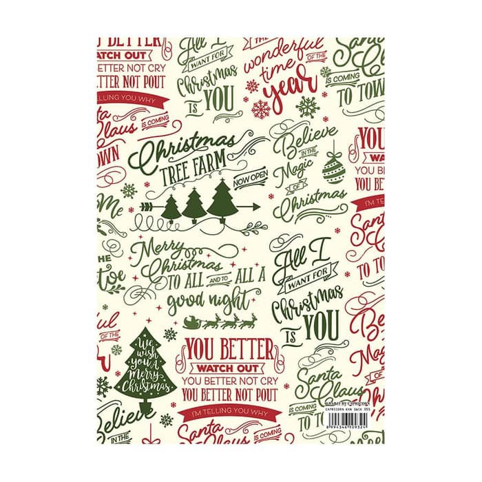 

KADO PERNIKAHAN Kertas Kado Natal GWCK 055 isi 6 ADWA WAW