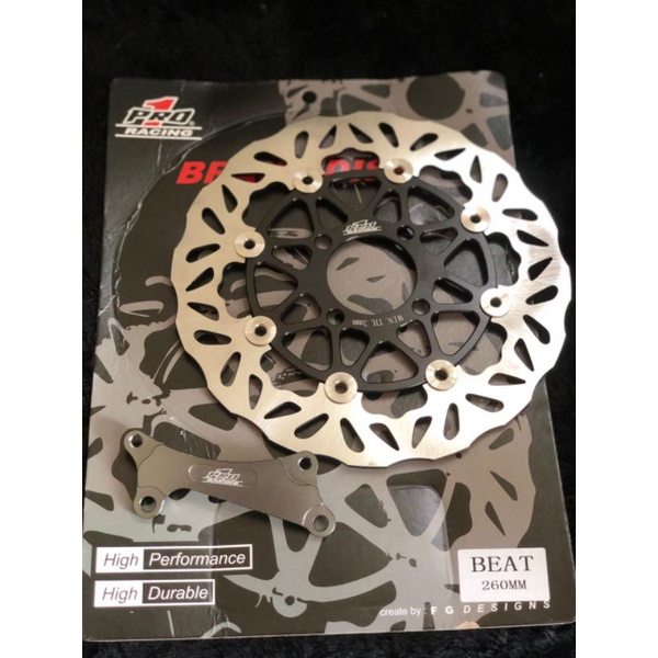 disc brake piringan cakram depan moto1 moto 1 pro1 pro 1 260mm 300mm jupiter mx king vario beat  mio jupiter f1zr nouvo jupiter mx king rx king-Hitam