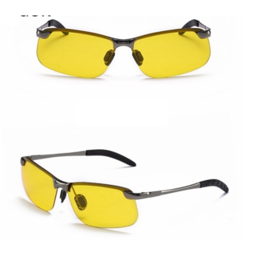 Sunglass Fotosensitif Berubah Warna Night Vision HD Photocromic Polarized Kacamata Mengemudi Malam