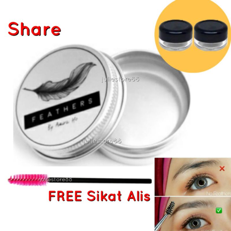 (Free Sikat) Share FEATHERS Brow Gel Alis By Amira Ho