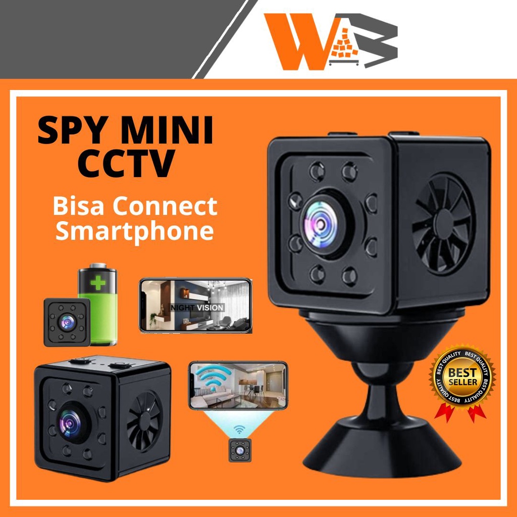 COD CCTV Mini Tersembunyi Tanpa Kabel Kamera Pengintai Mini Kamera CCTV Mini Ip Camera Night Vision 1080p