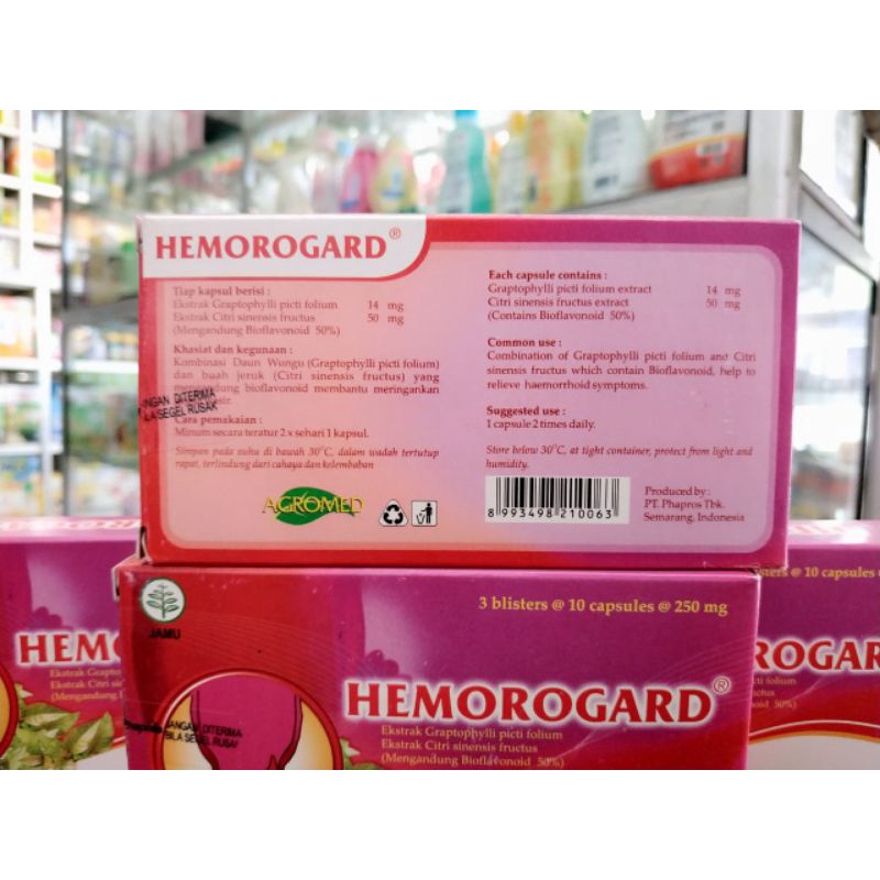 HEMOROGARD 1 BOX ISI 3 STRIP @10Capsules