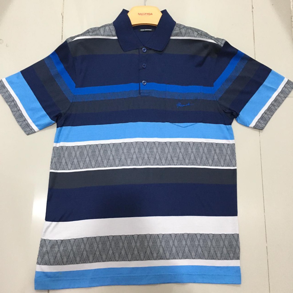 KAOS POLO MAN HASSENDA / BAJU POLO MOTIF / BAJU KERJA PRIA