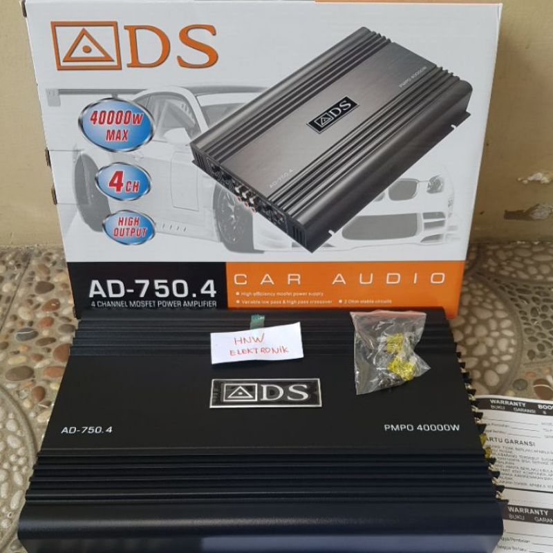 Power mobil audio mosfet amplifier 4 channel 4 chanel ADS AD 750.4 750 4 max 40000W
