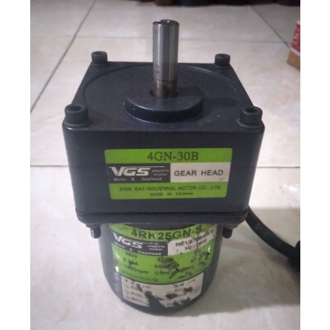 Ac Motor Gearbox 220V Ratio 1:30 25W