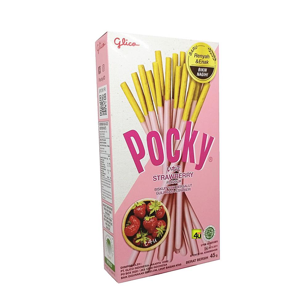 POCKY STRAWBERRY FLAVOUR/BISKUIT STIK STRAWBERRY 45g