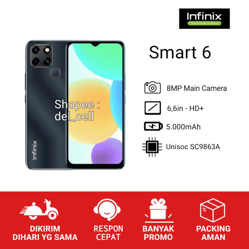 Infinix Smart 6 3/64 Garansi Resmi 1 Tahun Infinix Smart 6 Ram 3GB Infinix Smart 5 3/64 Infinix Smart 5 Ram 3GB