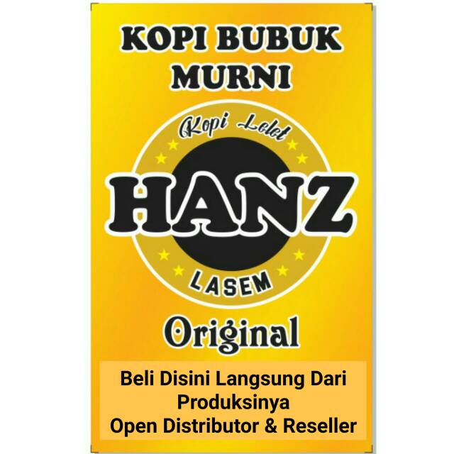 

250gram kopi lelet lasem original hanz coffee