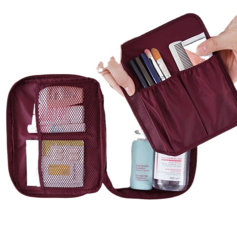 TAS KOSMETIK KOREA TRAVEL COSMETIC MULTI POUCH TRAVEL MATE ORGANIZER BAG TRAVELLING KIT MAKE UP MAKEUP DOMPET TOILETRY WATERPROOF ANTI AIR MULTIFUNGSI SERBAGUNA KAPASITAS BESAR